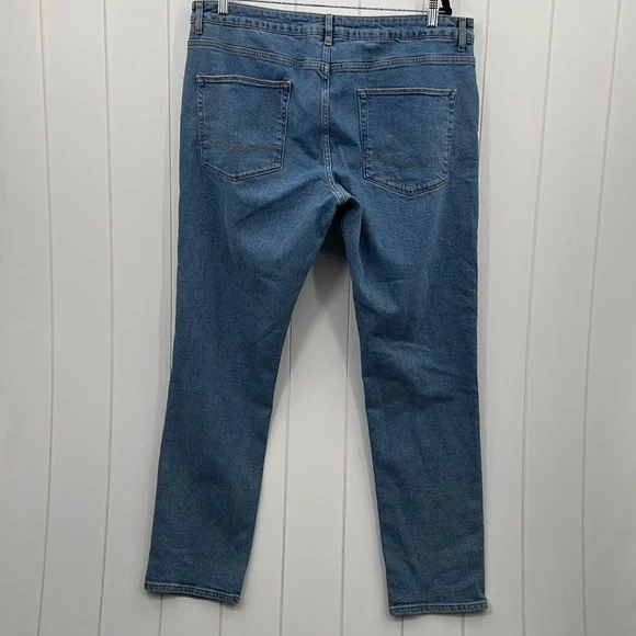 ASOS Distressed Denim Jeans Oversized Fit Size 38 x 32 Unisex - Picture 10 of 10